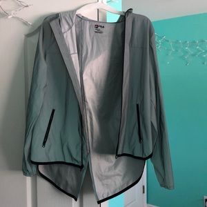 FILA reflective windbreaker w/ hood